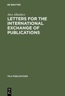 Buchcover Letters for the international exchange of publications
