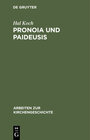 Buchcover Pronoia und Paideusis