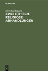 Buchcover Zwei ethisch-religiöse Abhandlungen