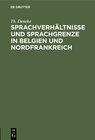 Buchcover Sprachverhältnisse und Sprachgrenze in Belgien und Nordfrankreich