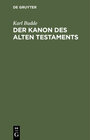 Buchcover Der Kanon des Alten Testaments
