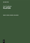 Buchcover Paul Friedländer: Platon / Eidos. Paideia. Dialogos