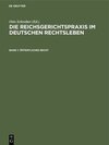 Buchcover Die Reichsgerichtspraxis im deutschen Rechtsleben / Öffentliches Recht