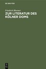 Buchcover Zur Literatur des Kölner Doms