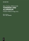 Buchcover Hans Ginsberg; Wilhelm Fulda: Tonerde und Aluminium / Die Tonerde
