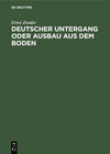 Buchcover Deutscher Untergang oder Ausbau aus dem Boden