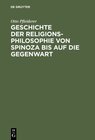 Buchcover Geschichte der Religionsphilosophie von Spinoza bis auf die Gegenwart