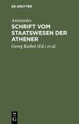 Buchcover Schrift vom Staatswesen der Athener