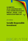 Buchcover Socially Responsible Investment