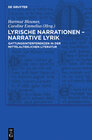 Buchcover Lyrische Narrationen – narrative Lyrik