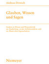 Buchcover Glauben, Wissen und Sagen