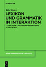 Buchcover Lexikon und Grammatik in Interaktion