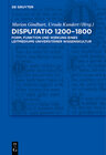 Buchcover Disputatio 1200–1800