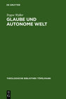 Buchcover Glaube und autonome Welt