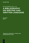 Buchcover A Bibliography on Writing and Written Language