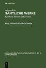 Buchcover Johann Rist: Sämtliche Werke / Dramatische Dichtungen