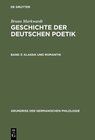Buchcover Bruno Markwardt: Geschichte der deutschen Poetik / Klassik und Romantik
