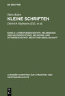 Buchcover Hans Kuhn: Kleine Schriften / Literaturgeschichte. Heldensage und Heldendichtung. Religions- und Sittengeschichte. Recht