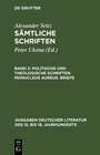 Buchcover Alexander Seitz: Sämtliche Schriften / Politische und theologische Schriften. Monucleus Aureus. Briefe