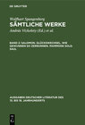 Buchcover Wolfhart Spangenberg: Sämtliche Werke / Salomon. Glückswechsel. Wie gewonnen so zerronnen. Mammons Sold. Saul