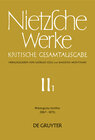 Buchcover Friedrich Nietzsche: Werke. Abteilung 2 / Philologische Schriften