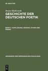 Buchcover Bruno Markwardt: Geschichte der deutschen Poetik / Aufklärung, Rokoko, Sturm und Drang
