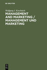 Buchcover Management and Marketing / Management und Marketing