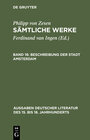 Buchcover Philipp von Zesen: Sämtliche Werke / Beschreibung der Stadt Amsterdam