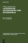 Buchcover Lateinische Osterfeiern und Osterspiele / Kommentar