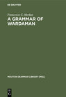 Buchcover A Grammar of Wardaman