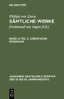 Buchcover Philipp von Zesen: Sämtliche Werke. / Adriatische Rosemund