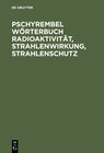 Buchcover Pschyrembel Wörterbuch Radioaktivität, Strahlenwirkung, Strahlenschutz
