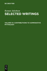 Buchcover Roman Jakobson: Selected Writings / Contributions to Comparative Mythology