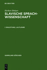 Buchcover Herbert Bräuer: Slavische Sprachwissenschaft / Einleitung, Lautlehre