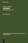 Buchcover Johannes Riemer: Werke / Rhetorik