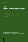Buchcover Die Pseudoklementinen / Rekognitionen in Rufins Übersetzung