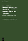 Buchcover Helmut Wielandt: Mathematische Werke / Mathematical Works / Group Theory