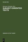 Buchcover Subject-oriented Texts