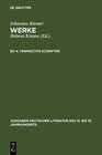Buchcover Johannes Riemer: Werke / Vermischte Schriften