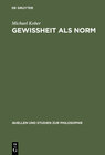 Buchcover Gewissheit als Norm