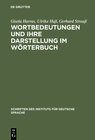 Buchcover Wortbedeutungen und ihre Darstellung im Wörterbuch