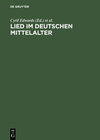 Buchcover Lied im deutschen Mittelalter