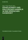 Buchcover Staatlichkeit und politisches Handeln in der römischen Kaiserzeit