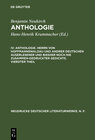 Buchcover Benjamin Neukirch: Anthologie / Anthologie. Herrn von Hoffmannswaldau und andrer Deutschen auserlesener und bißher noch 
