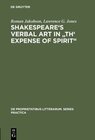 Buchcover Shakespeare's Verbal Art in "Th' Expense of Spirit"