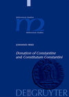 Buchcover "Donation of Constantine" and "Constitutum Constantini"