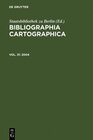 Buchcover Bibliographia Cartographica / 2004