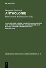 Buchcover Anthologie / Anthologie. Herrn von Hoffmannswaldau und andrer Deutschen auserlesener und bißher ungedruckter Gedichte er