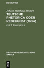 Buchcover Teutsche Rhetorica oder Redekunst (1634)
