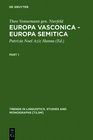 Buchcover Europa Vasconica - Europa Semitica